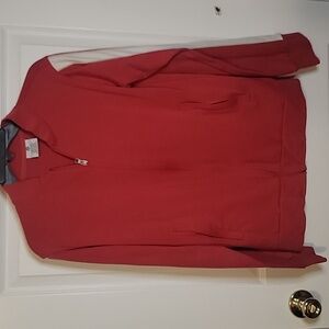 Target S Red Zip-Up Jacket with White Stripe